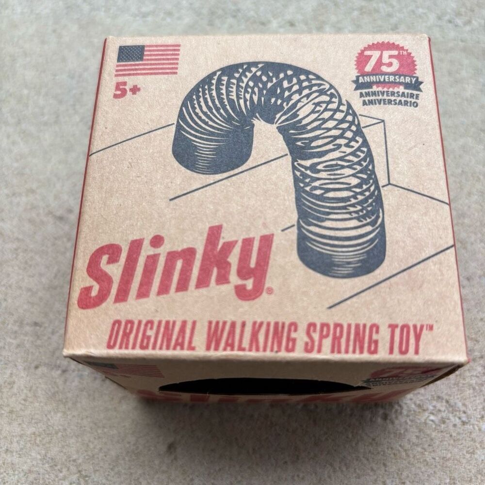 Slinky 75th Anniversary Original Walking Spring Toy In Sealed Box